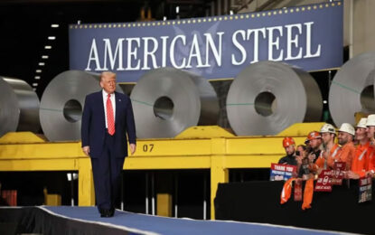 Trump duplica aranceles al acero y aluminio para blindar la industria de EE.UU.
