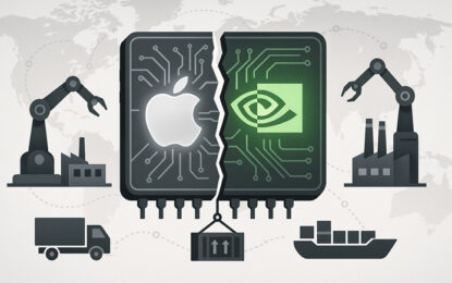 Apple vs Nvidia: los activos que lideran  la era de los aranceles, la IA y la relocalización