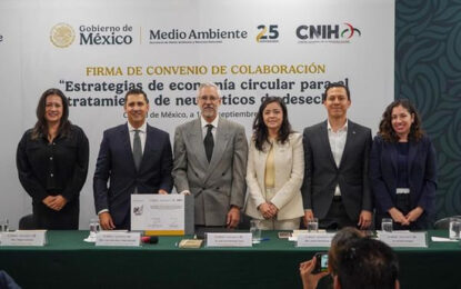 México acelera hacia la economía circular: Semarnat y la industria llantera firman convenio histórico
