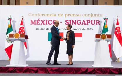 México y Singapur refuerzan su alianza con foco en inversión, innovación y digitalización