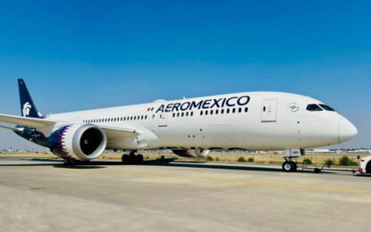 Aeroméxico suma su Boeing 787 Dreamliner número 24 y refuerza su red de largo alcance