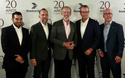 Bombardier fortalece 20 años de manufactura aeroespacial en Querétaro